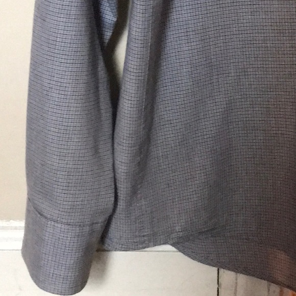 Gray/light gray checkered button up - Picture 3 of 3